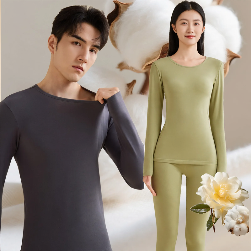 Thermo set made of cotton, antibacterial, with camellia oil