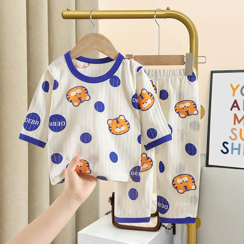 Children's cotton tracksuit, lightweight, for boys and girls