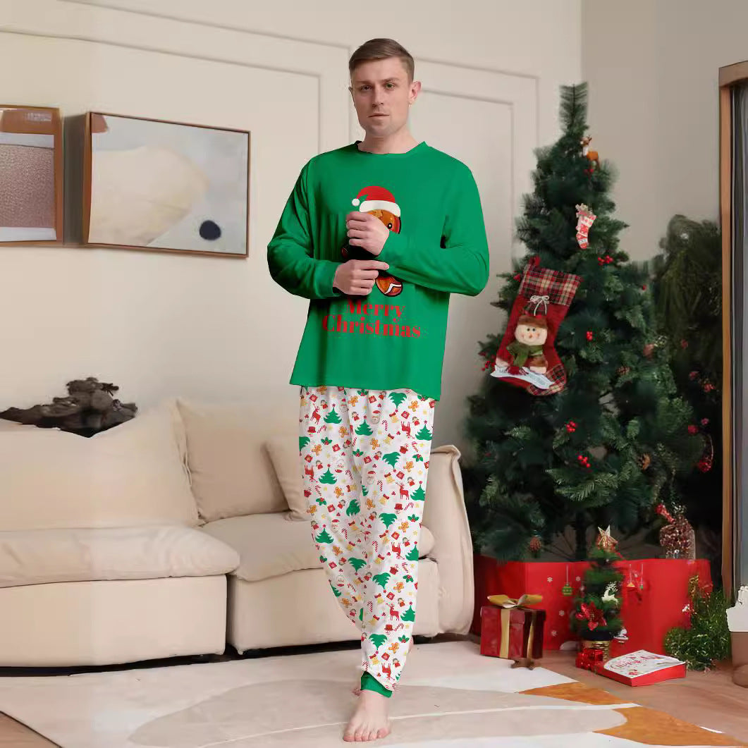 Family Pajama Set, Gingerbread Man Print, Long Sleeve