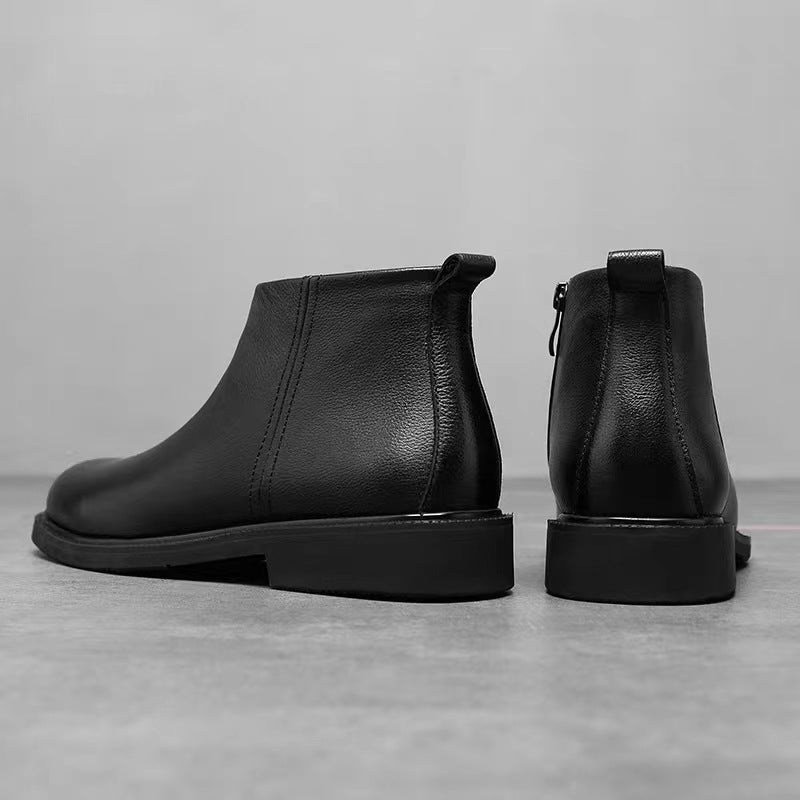 Men's Chelsea boots, European style, round