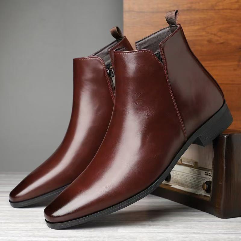 Men's Chelsea Boots, high, synthetic leather