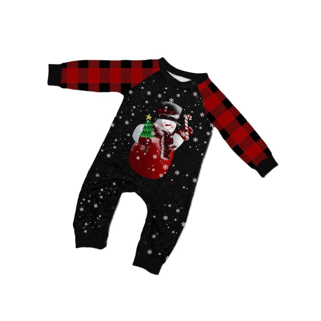 Family Pajama Set, Christmas Prints, Snowman & Candy Cane