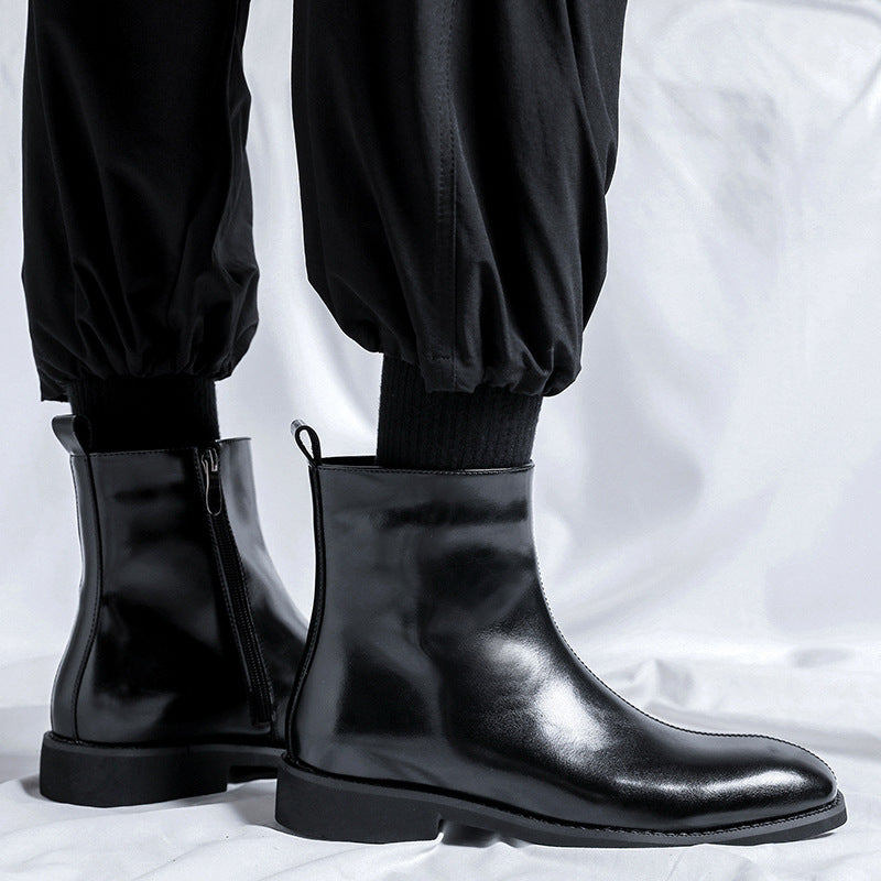 Men's Chelsea Boots, Zipper, 89757-R