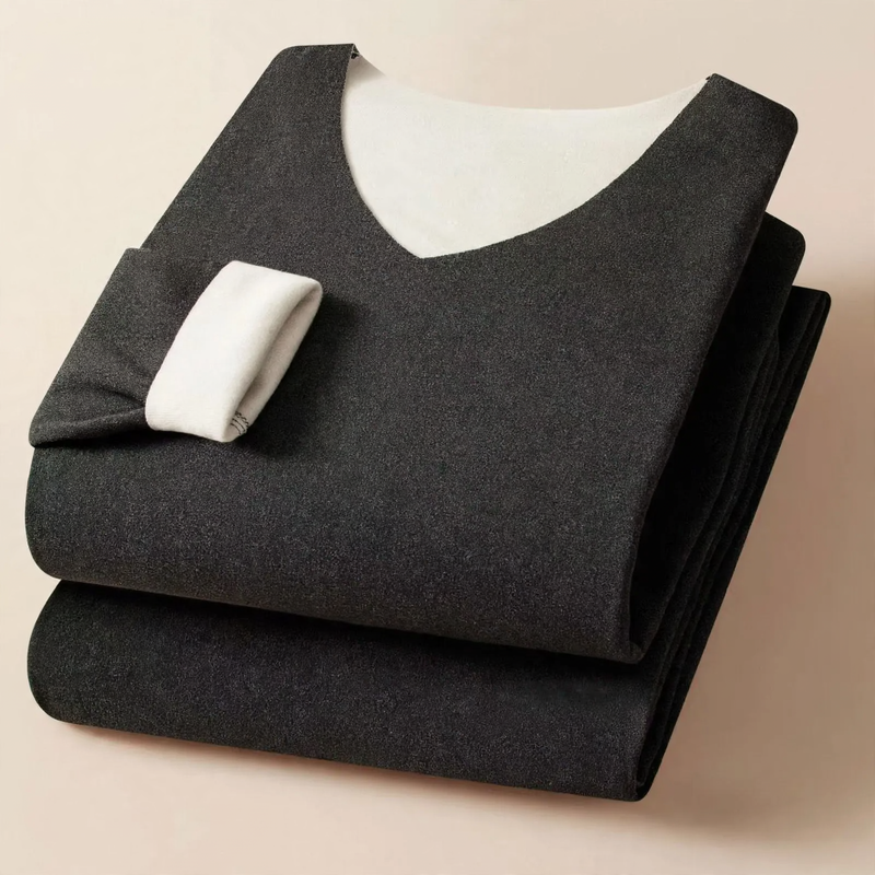 Thermal underwear set for men, V-neck