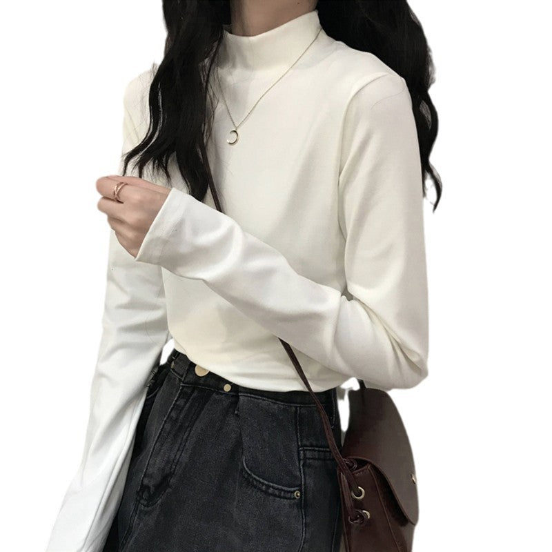 Women’s Long Sleeve Shirt with Stand-up Collar