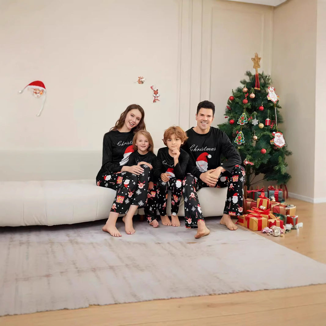 Christmas Family Pajama Set with Santa Claus