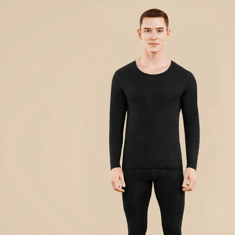 Men's thermal underwear set, lined