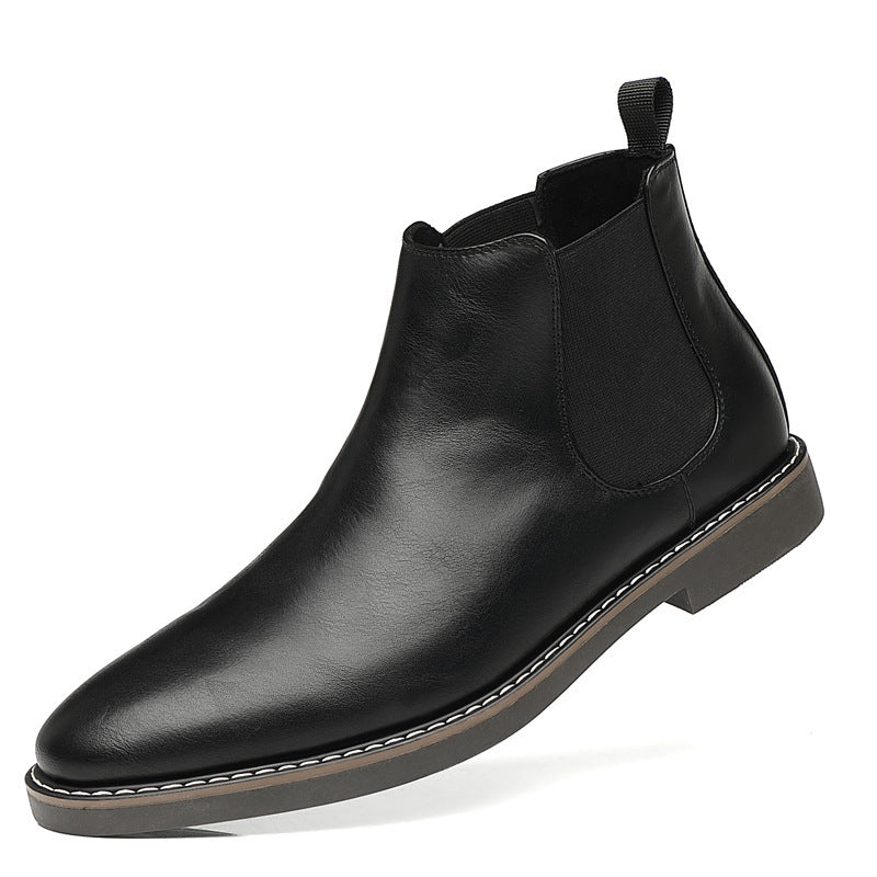 Men's Martin boots, High-Top, PU leather, non-slip