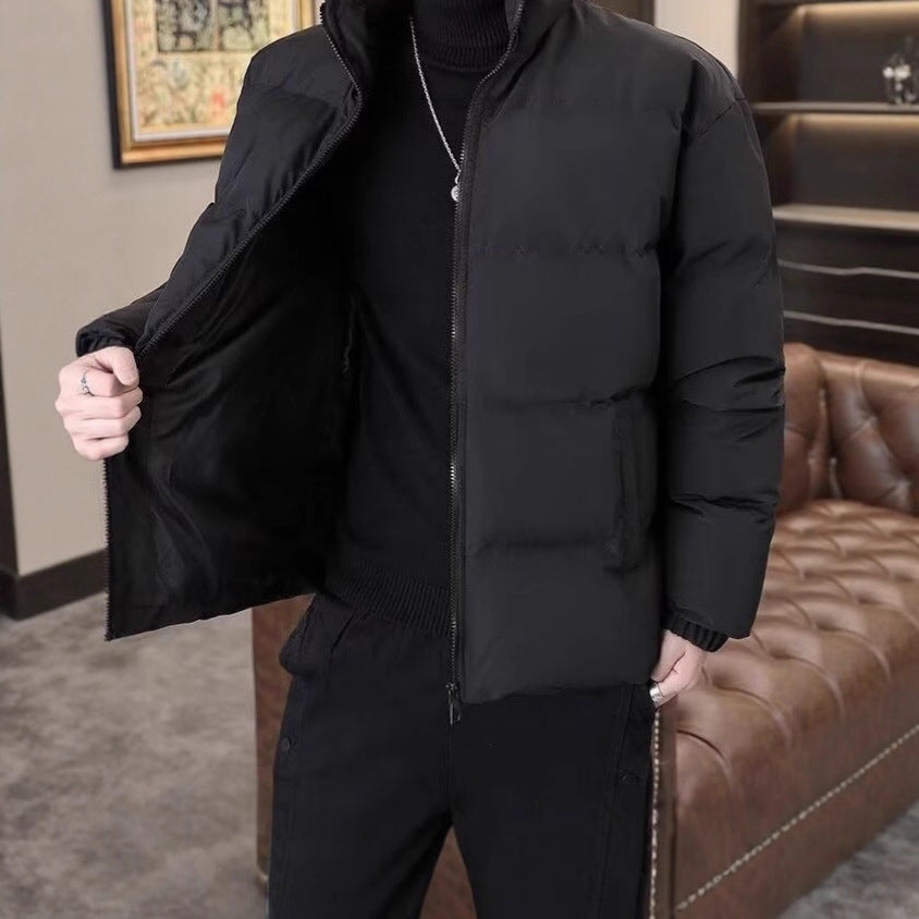 Unisex-Winter jacket, padded, stand-up collar