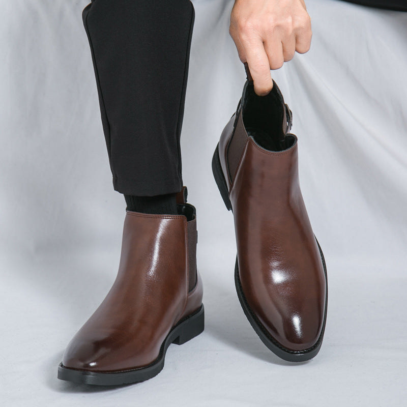 Classic men's leather Chelsea boots