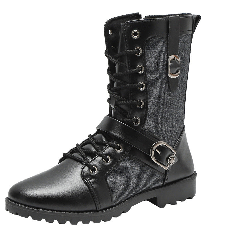 Men's ankle boots in British style, lined