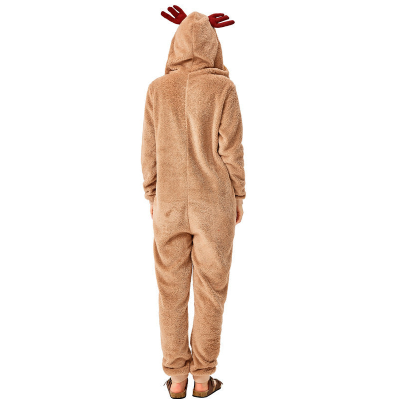 Playful reindeer pajamas for women