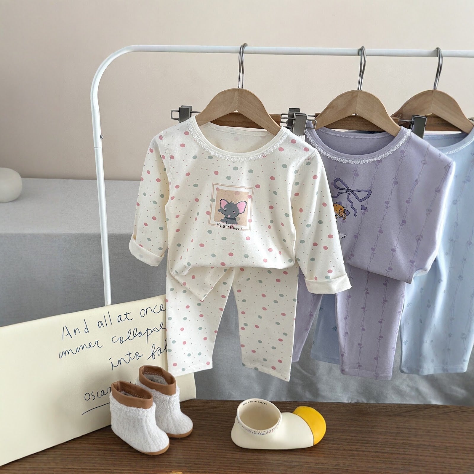 Kids Pajama Set, Cotton Blend, Various Patterns