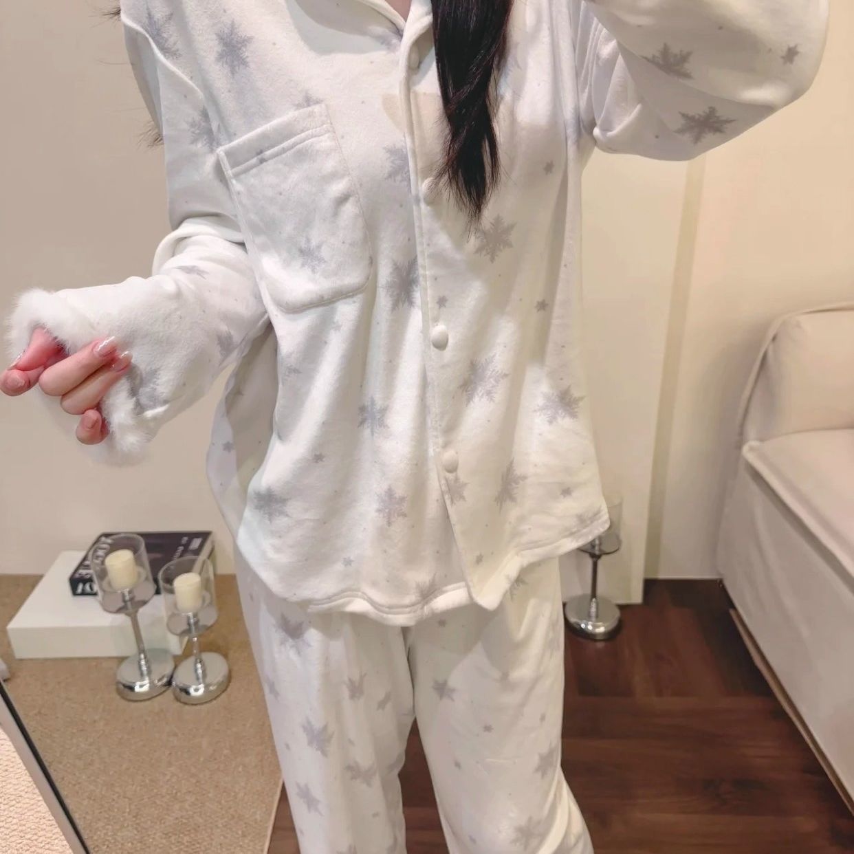 Women’s Pajamas, Long Sleeve, Winter Design, Soft Material