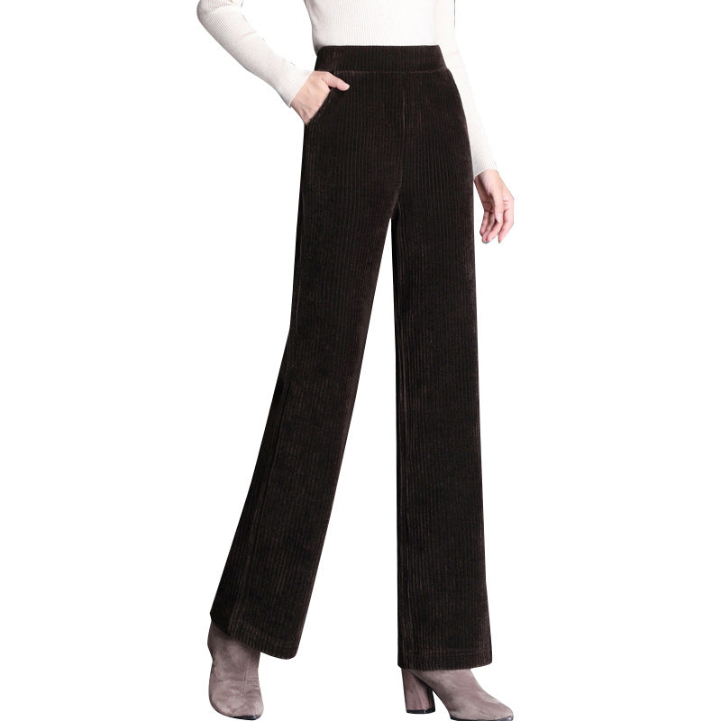 Chenille-Wide Pants, Cord-Optic, Autumn/Winter