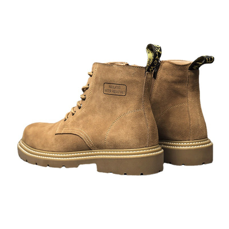 Men's wedge boots in British style