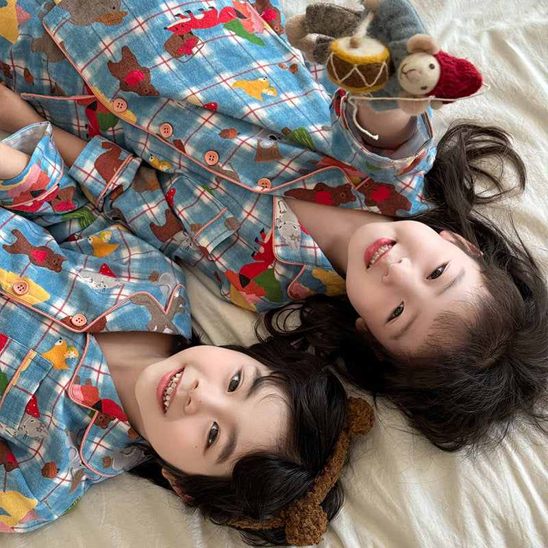 Children's pajamas made of brushed cotton