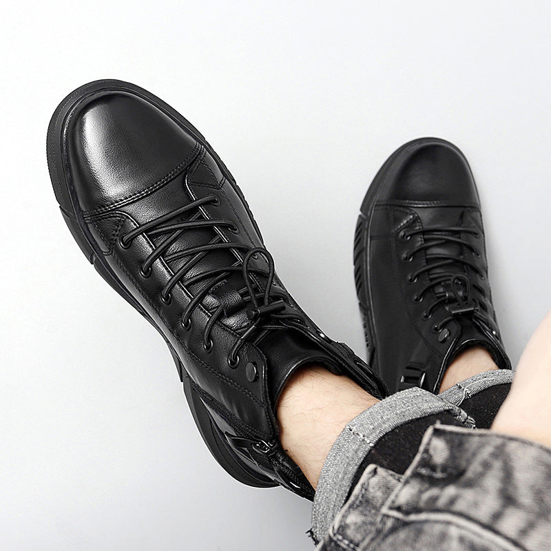 Padded men's boots, water-repellent, slip-resistant