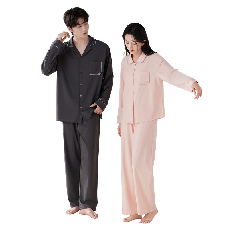 Lyocell-Cotton-Pajamas, Unisex, V-Neck