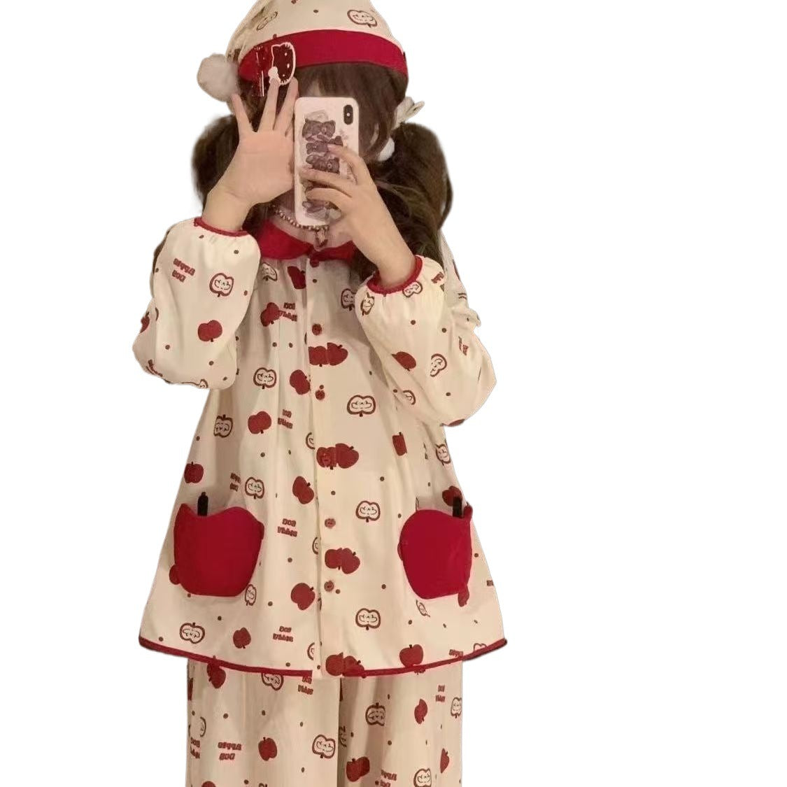 Women's Pajama Set, Long Sleeve, Christmas Motif