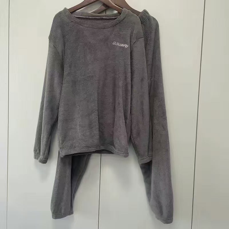 Warmer coral fleece house suit, unisex, for cold days