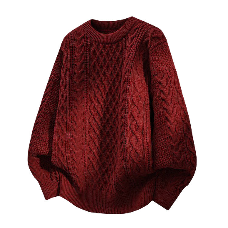 Men's cable knit sweater