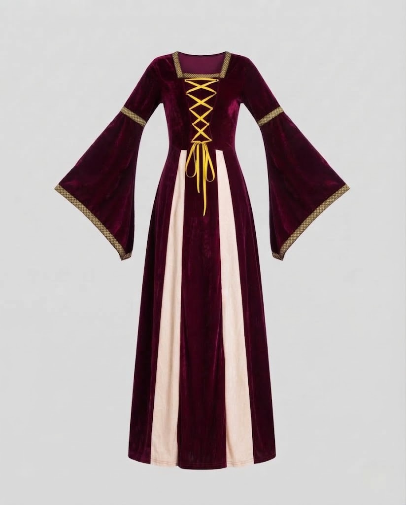 Women Medieval Wizard Dress Chichicherry