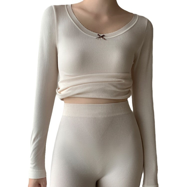 Warm women's thermal underwear set with shaping effect