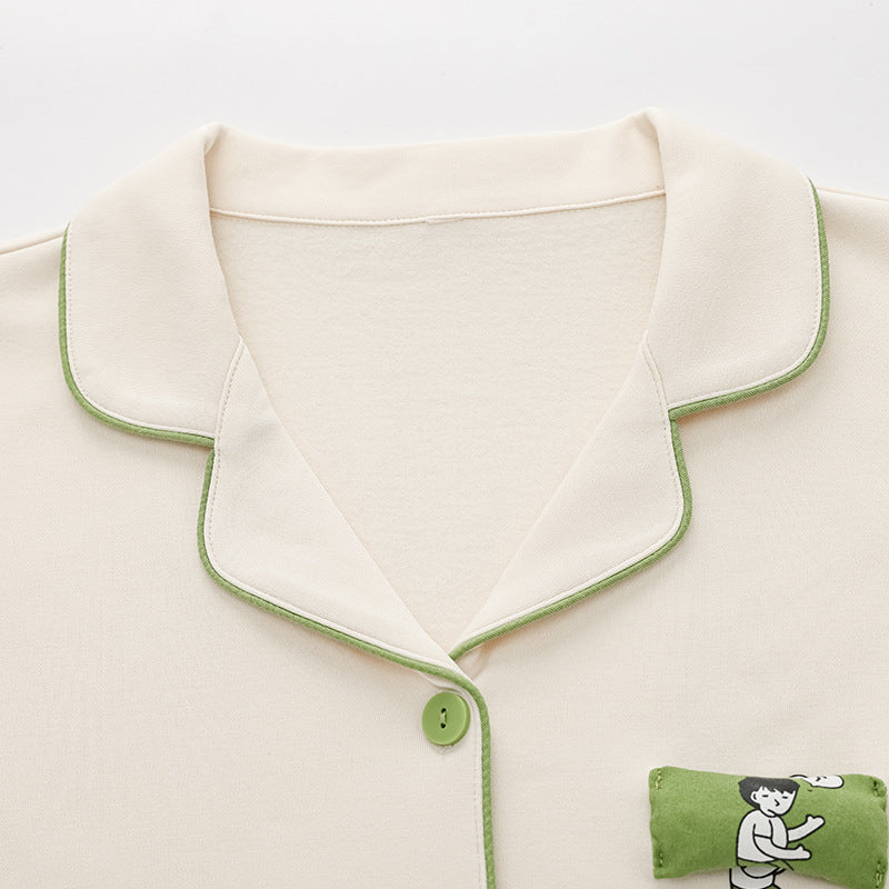 Pair-Pajama-Set, long sleeve, simple design
