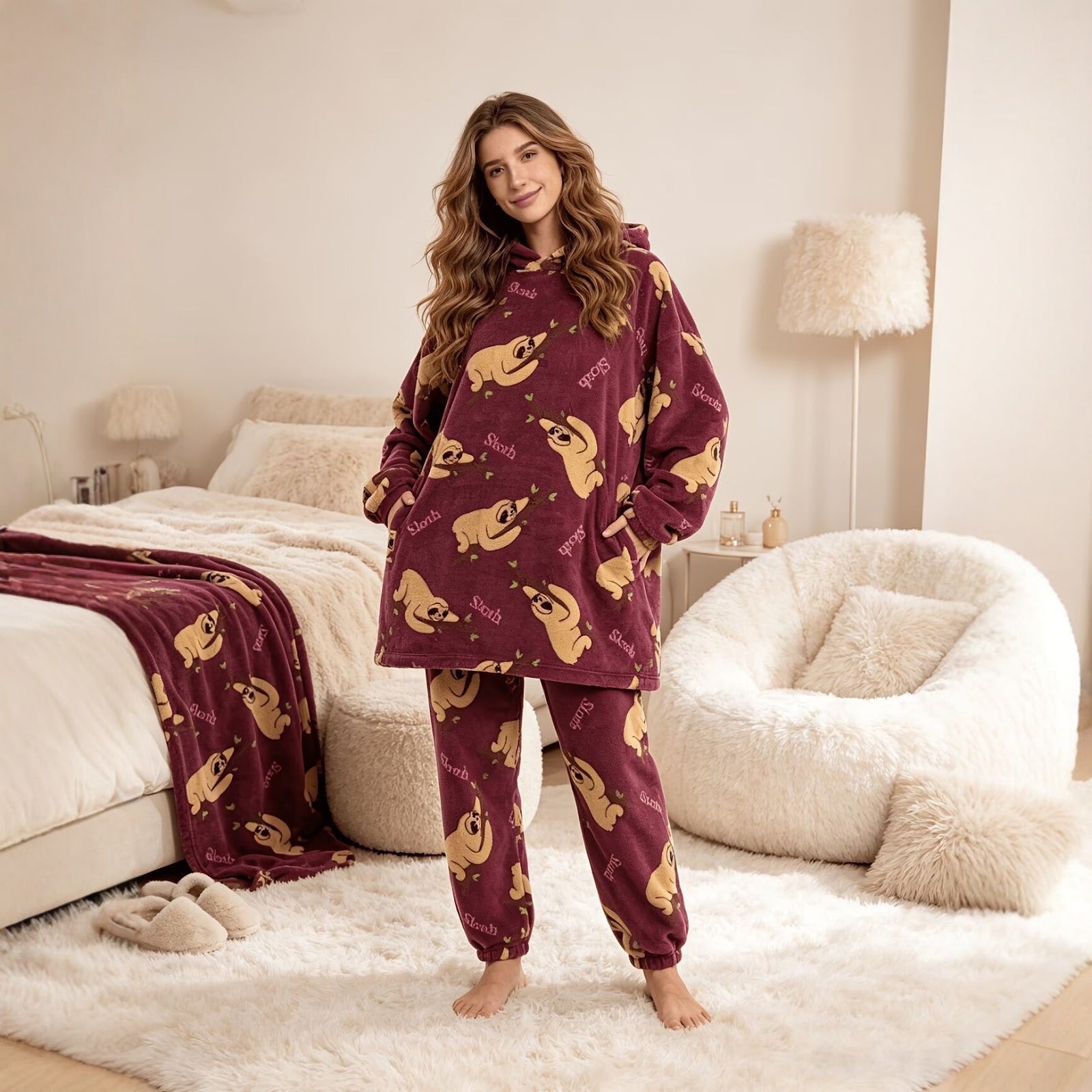 Family Pajama Set, printed, for couples