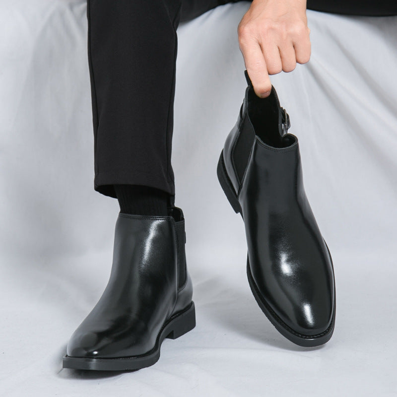 Classic men's leather Chelsea boots