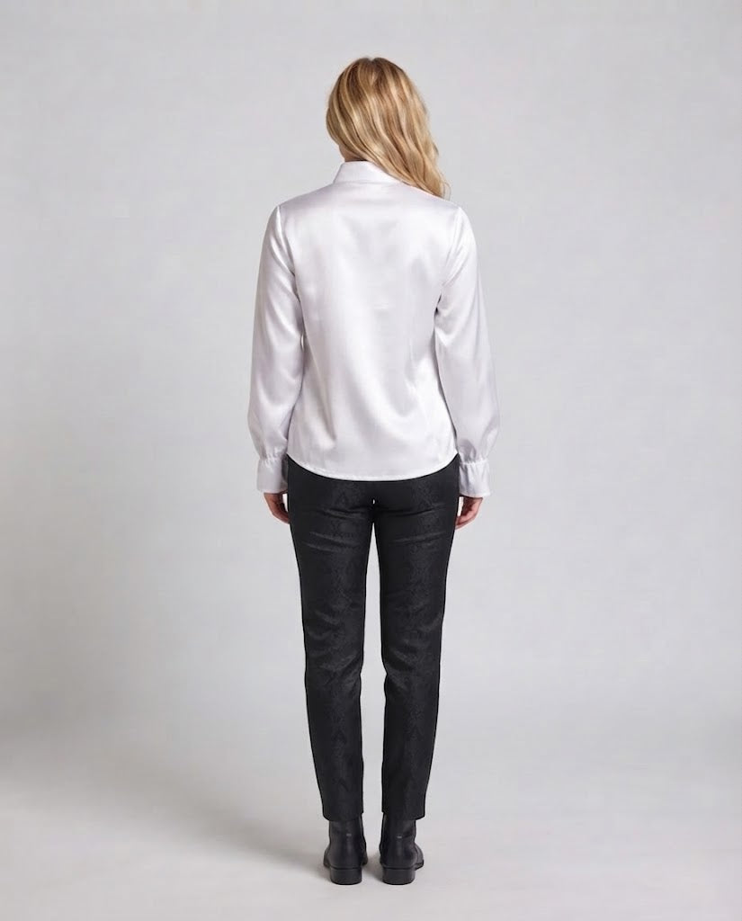 Women's Ruffle Blouse with Elegant Details Chichicherry