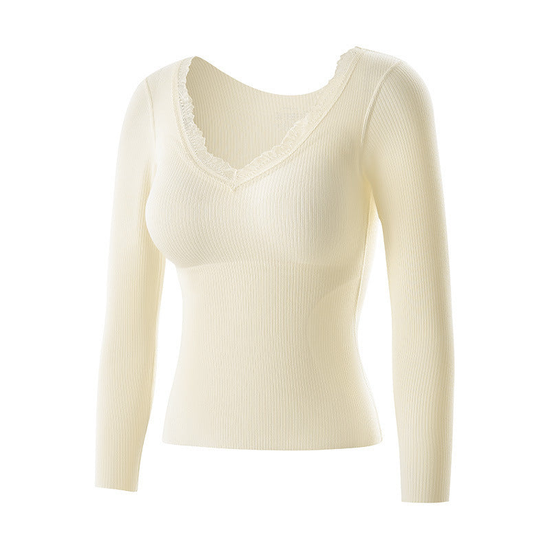 Women's Thermal Set, Silk-Cashmere Mix, Integrated Bra