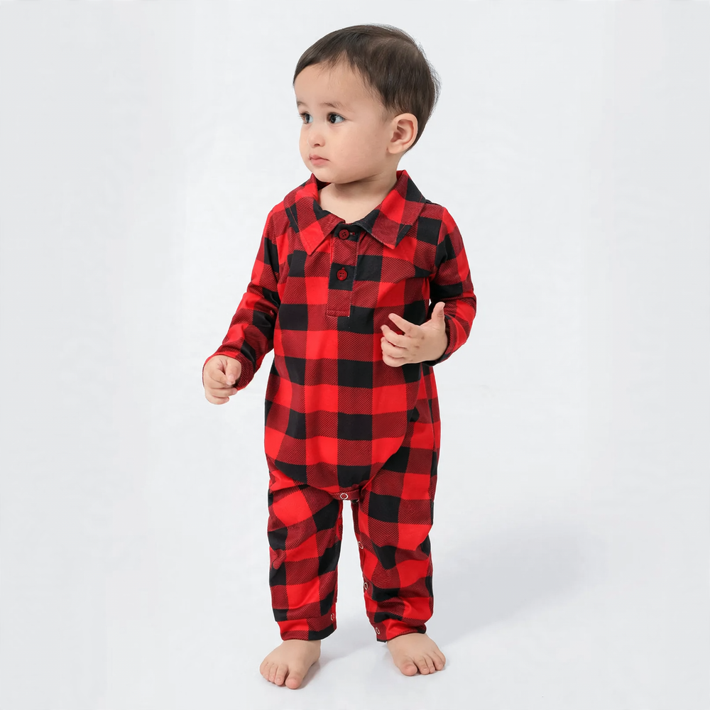Christmas Family Pajama Set with Print Designs