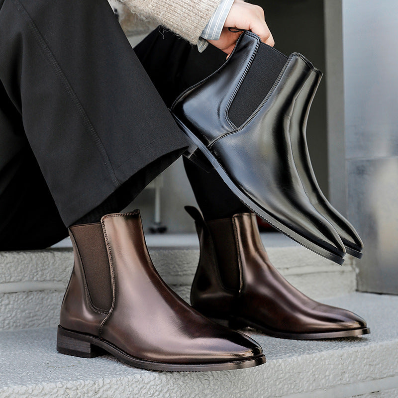 Men's ankle boots, classic Chelsea boots