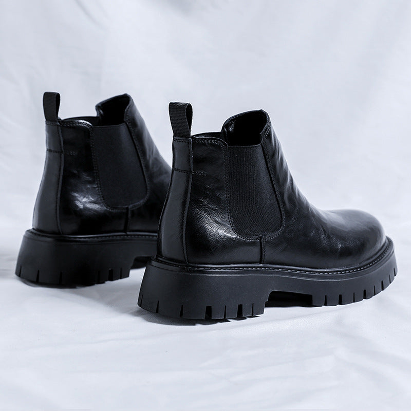 Men's Chelsea Boots 2116-R, flat, faux leather
