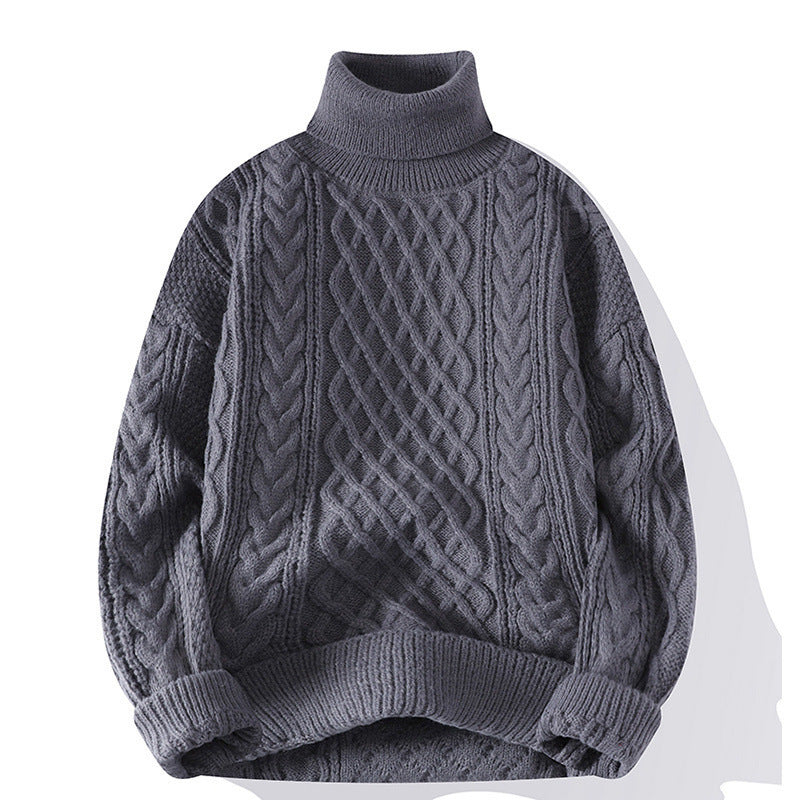 Unisex knitted sweater, lined, various collar shapes