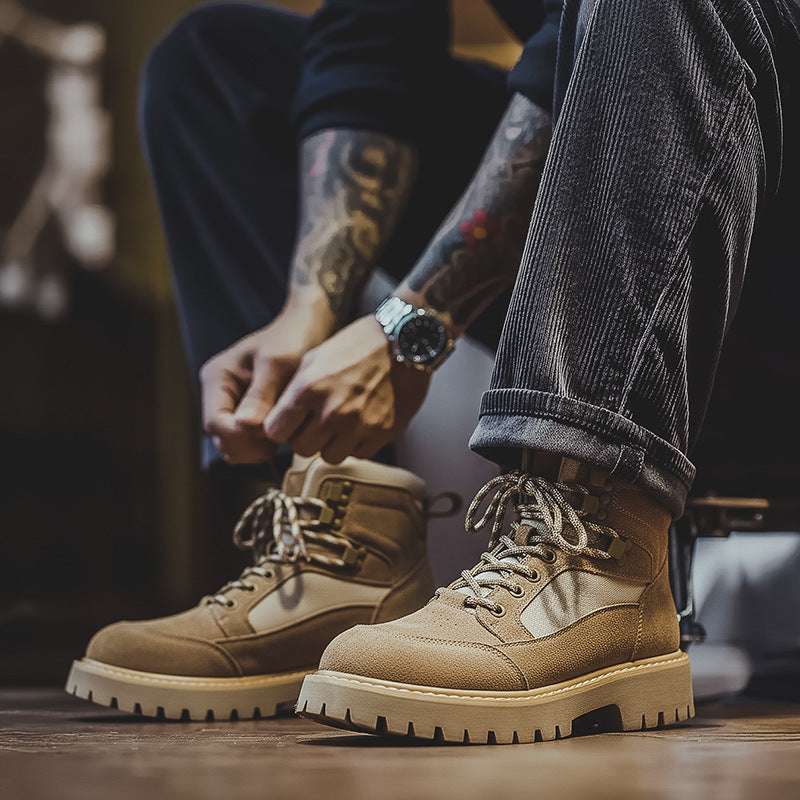 Men's Ankle Boots 1732, Retro Style, with Platform
