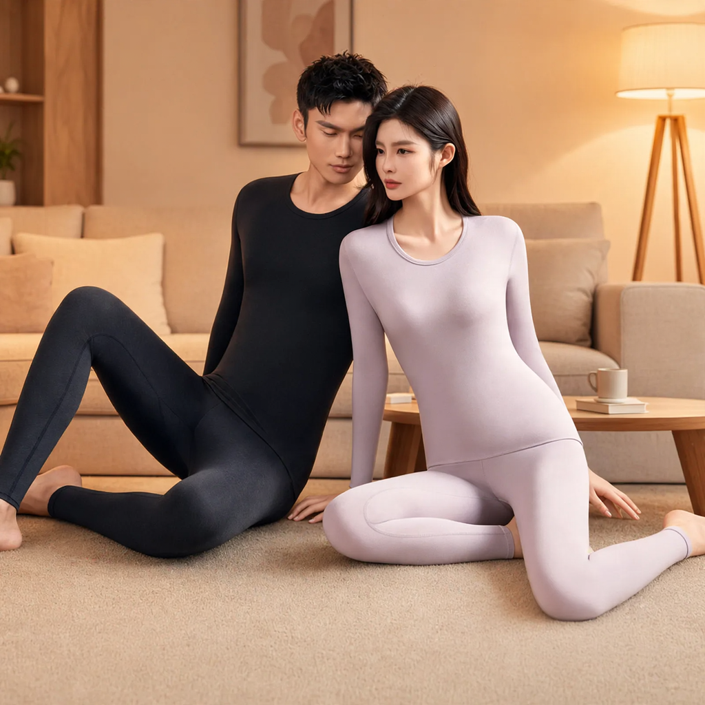 Warm thermal underwear set for women and men