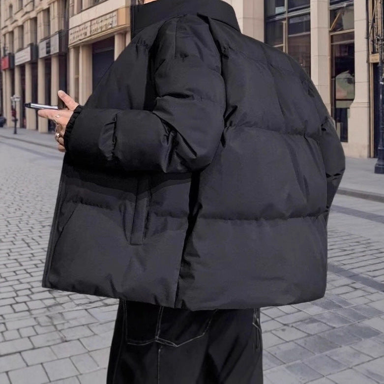 Unisex-Winter jacket, padded, stand-up collar