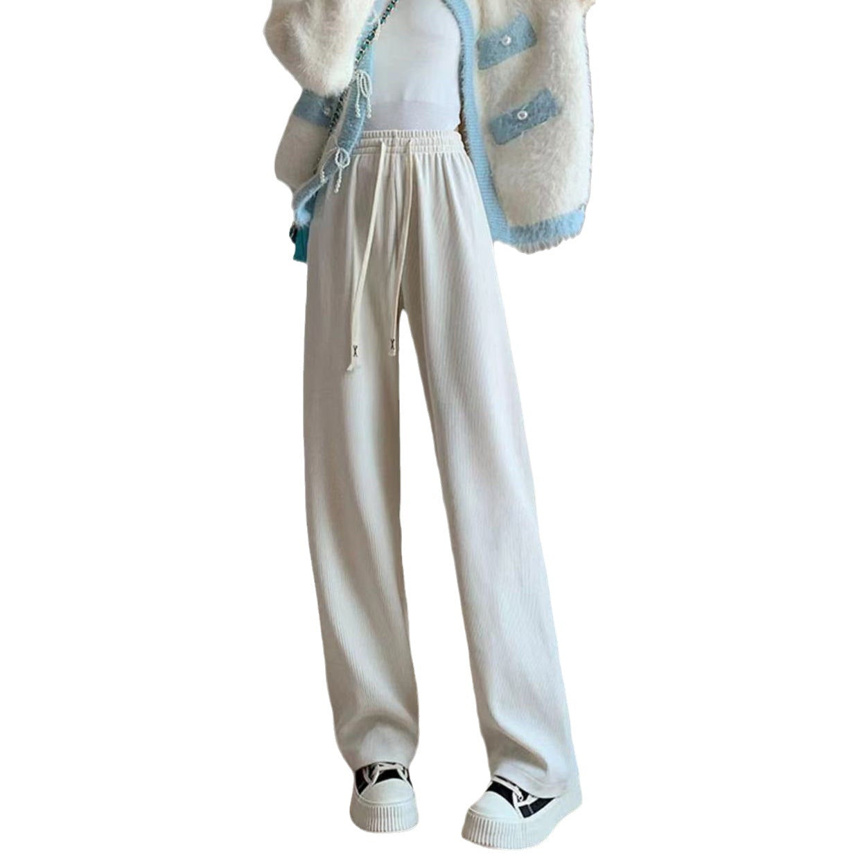 Cord pants for women, loose fit, lined or unlined