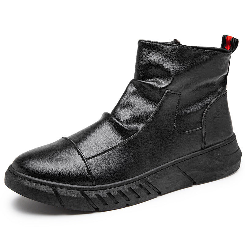 Fashionable men's boots, lined, in British style