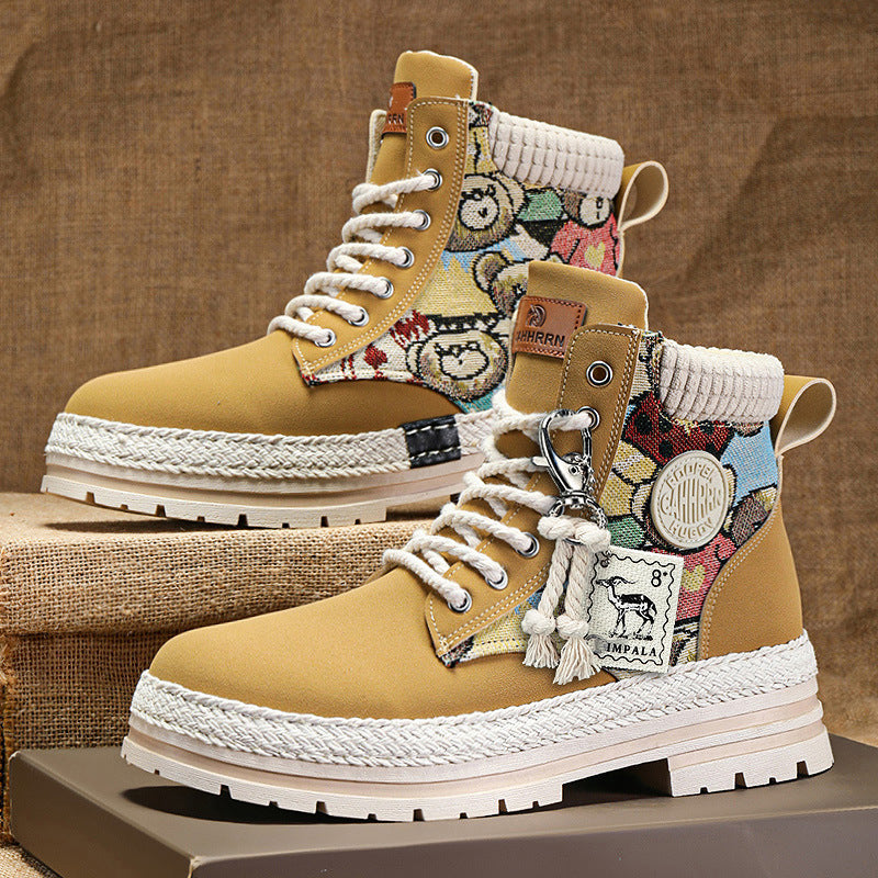 Men's boots, ankle-high, lined