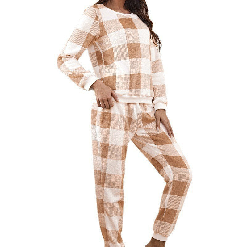 Women's Lounge Suit, Flannel, Warm, Nordic Style