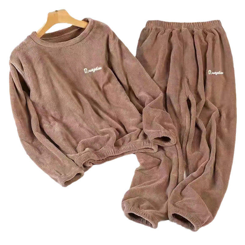 Warmer coral fleece house suit, unisex, for cold days