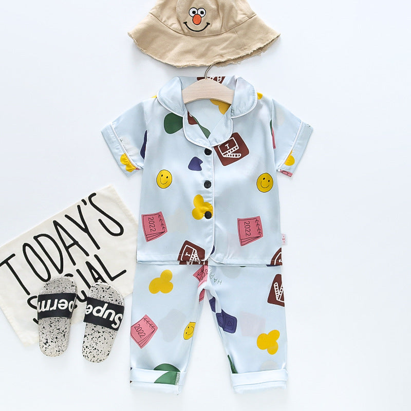 Kids' summer pajamas, short sleeves