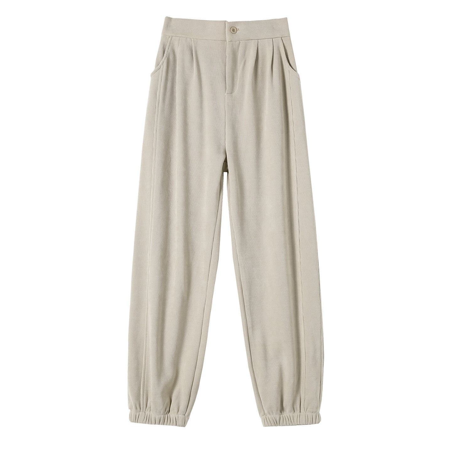 Padded Chenille Cord Jogging Pants