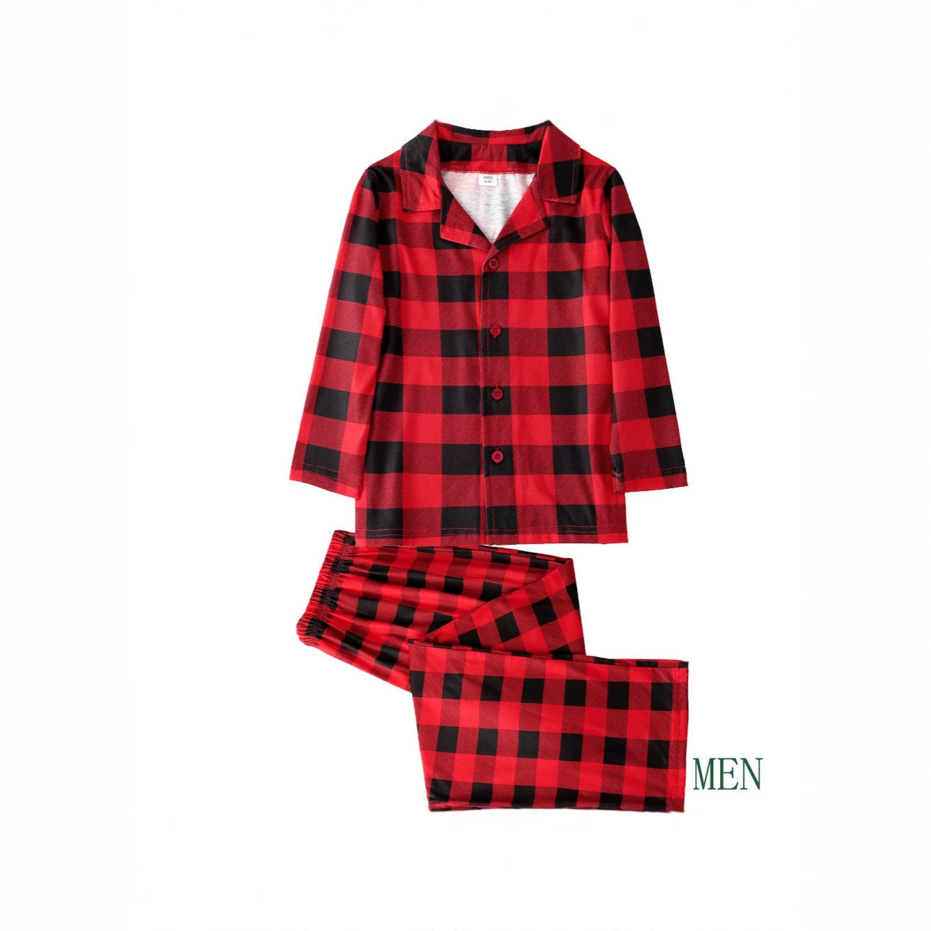 Christmas Family Pajama Set with Print Designs