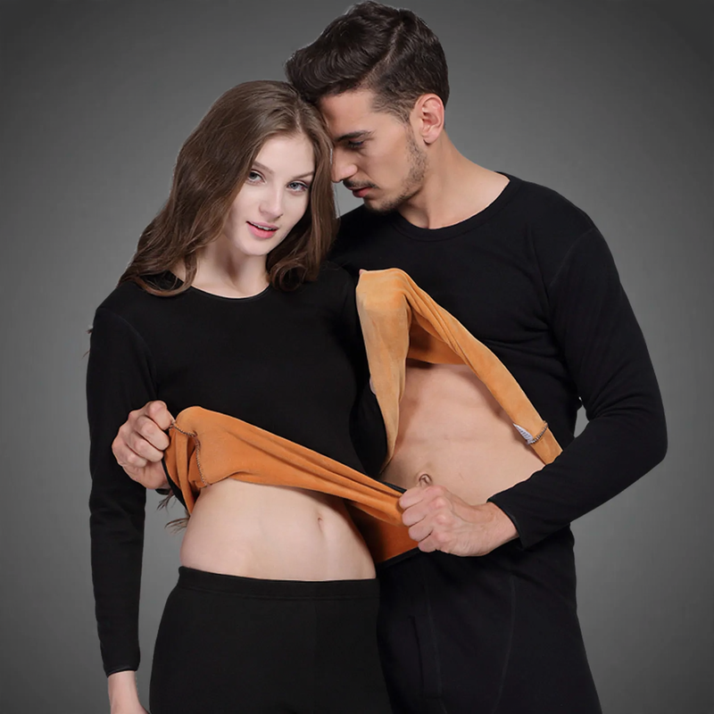 Padded thermal underwear set, unisex