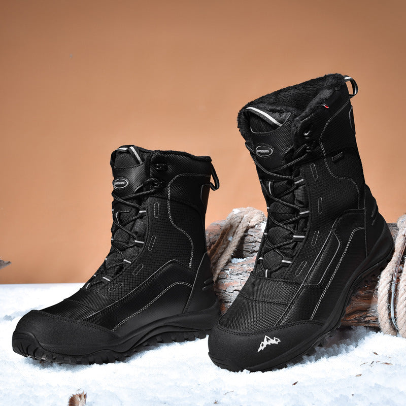 Winter snow boots for men, insulated, water-repellent